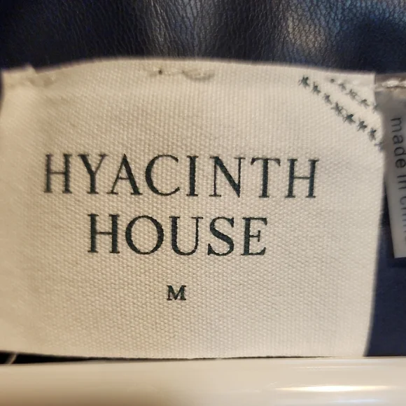 Hyacinth House Navy Faux Leather Dress - Picture 2 of 4